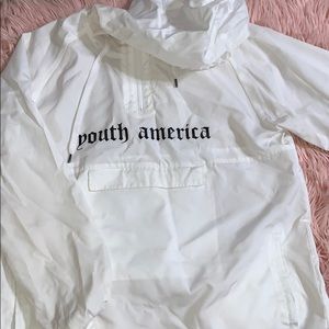 White rain coat